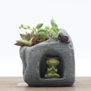 Cute Yoga Frog Resin Succulent Pot