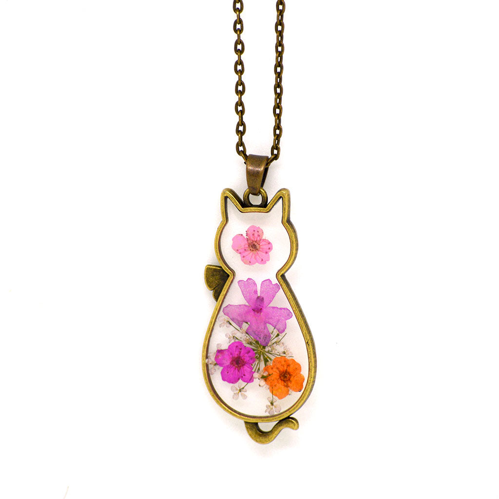 Tabby Floret Real Dried Flower Necklace - myBageecha
